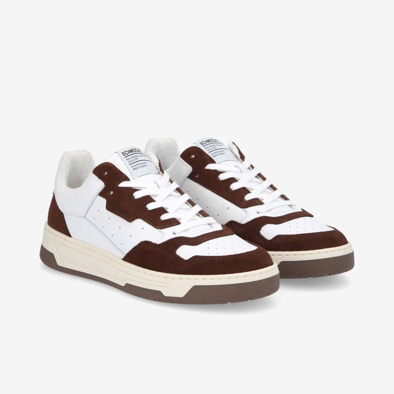 SMATCH NEW TRAINER M - NAPPA/SUEDE -  BLANC/MARRON